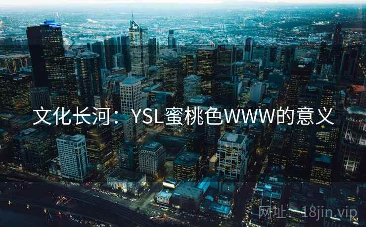 文化长河：YSL蜜桃色WWW的意义